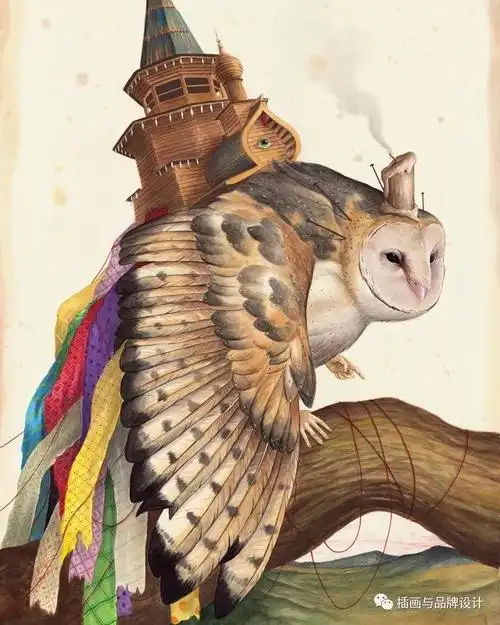 插画丨老外受山海经的影响画出脑洞大开的奇幻插画