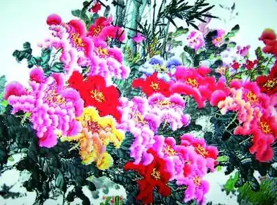 牡丹图孟  林作孟林擅长画国花牡丹,1997年庆香港回归,她画的国花牡丹