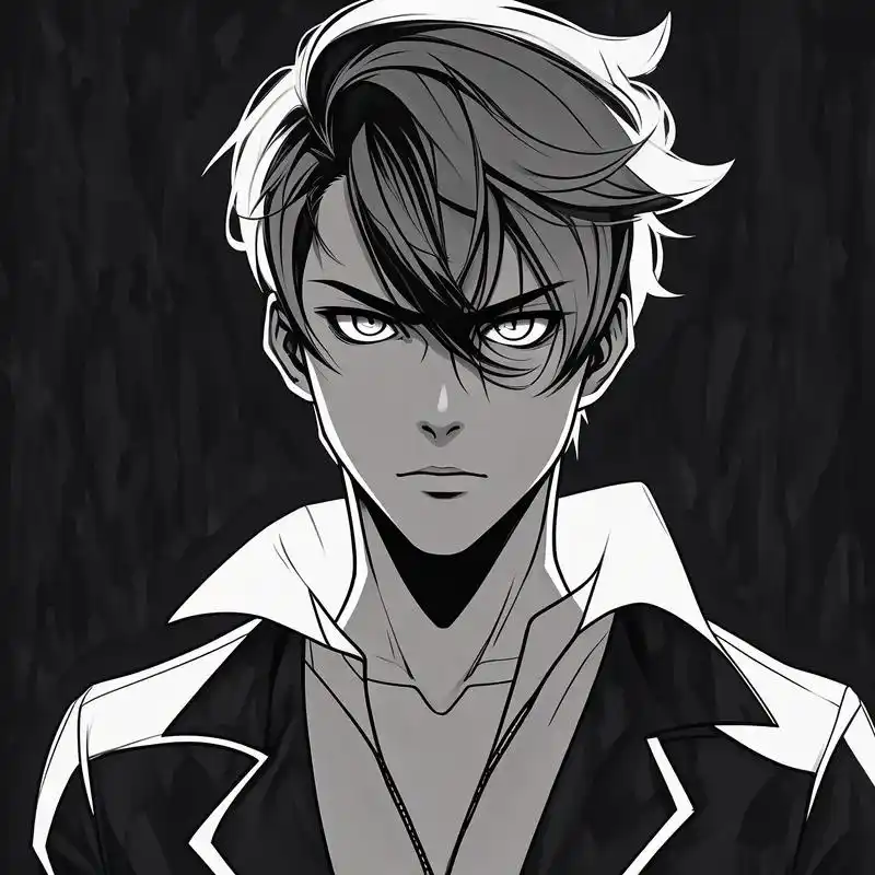 90冷酷帅气霸气的男性漫画头像97