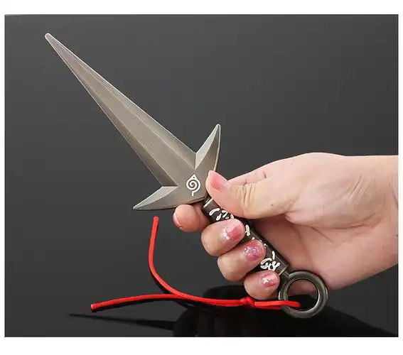 万代迪士尼火影忍者道具金属猿飞阿斯玛查克拉刀苦无模型道具合金不