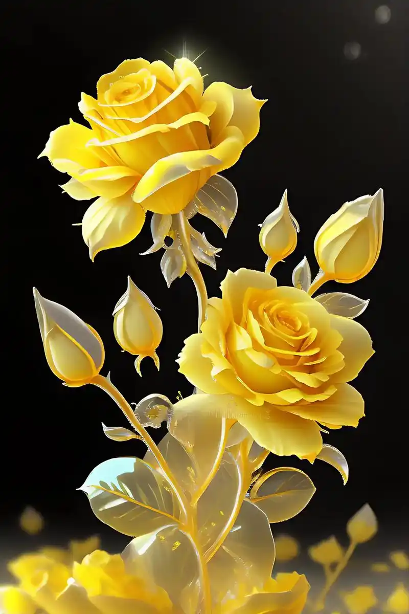 代表幸运的黄玫瑰送给你#好看的花一定要分享给你 #抖音图文来 - 抖音