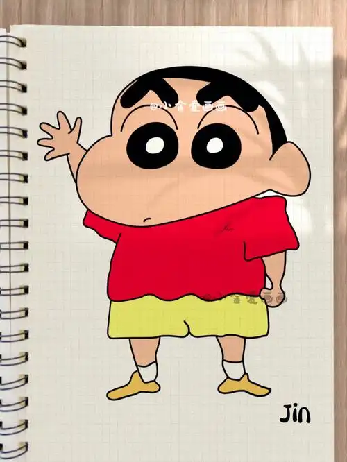 蜡笔小新简笔画教程