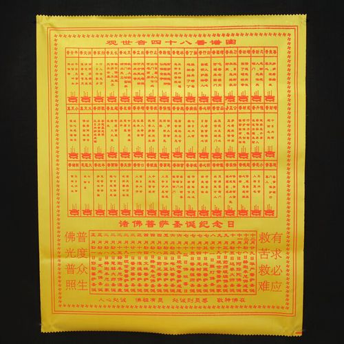 妙普乐观音香谱 观音香谱 仙家香谱 财神香谱图 四十八香火图谱烧香观