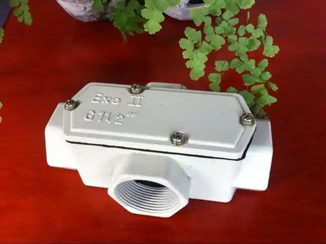 防爆穿线盒弯头三通过线盒dn20铝合金6分