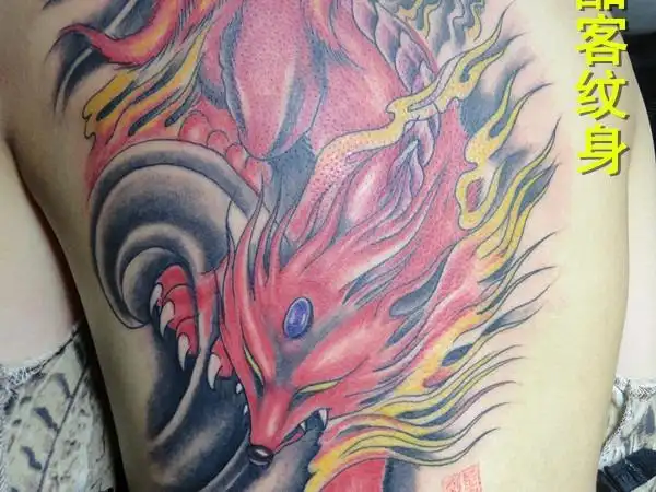 九尾狐纹身图案#吴江酷客纹身#吴江纹身价格_吴江酷客纹身-站酷zcool