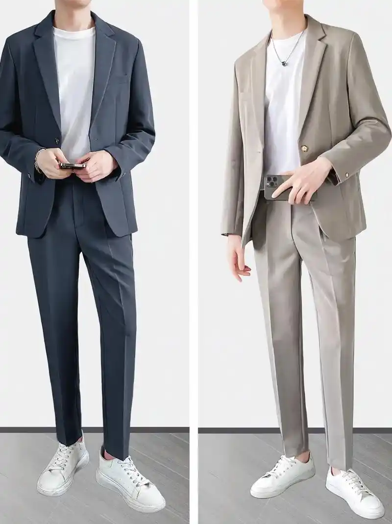 男神们,春秋冬季休闲男士套装,2024新款外套高级感韩版痞帅 - 抖音