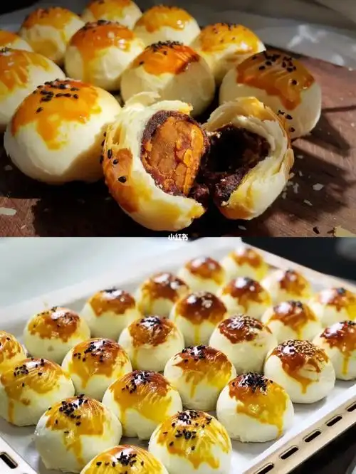 今日份手工蛋黄酥