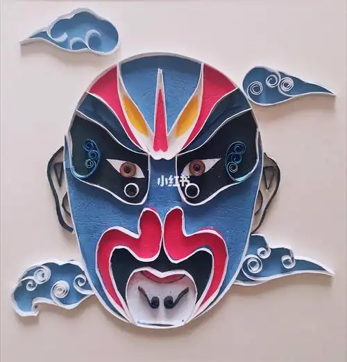 卡纸和衍纸的结合 我也是第一次做 想法来自于《说唱脸谱》 每一个