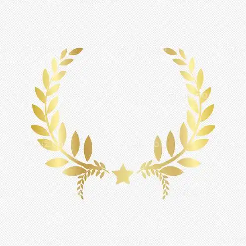 金色渐变麦穗装饰