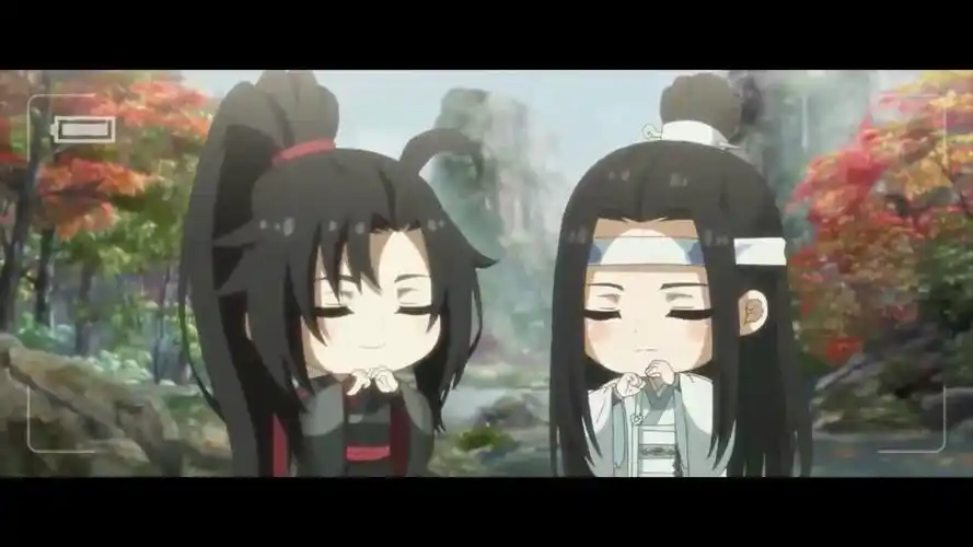 魔道祖师q版忘羡同框空气里弥漫着甜甜的味道