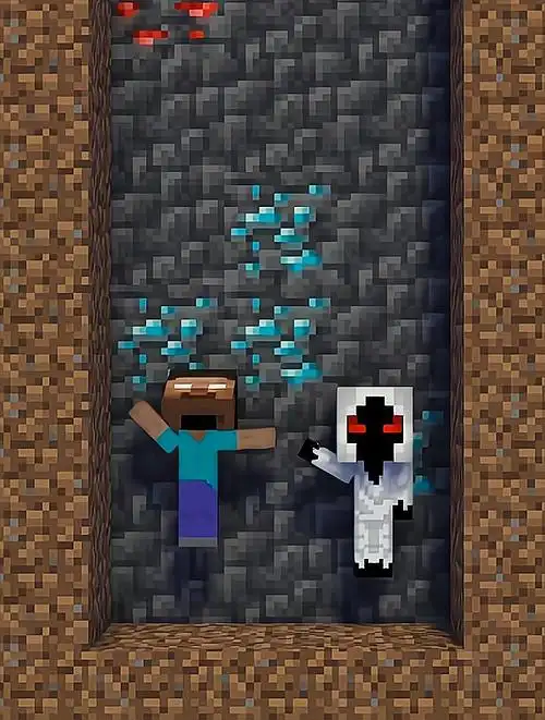 我的世界:him和303的孩子都掉坑里了,303还要害小him,快帮帮他