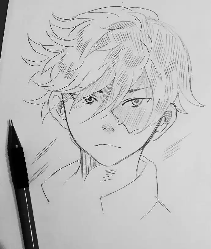 简单的动漫人物铅笔画,自动铅笔画出来的漫画人物