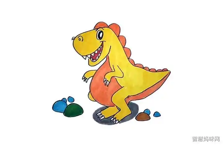 恐龙简笔画慈母龙