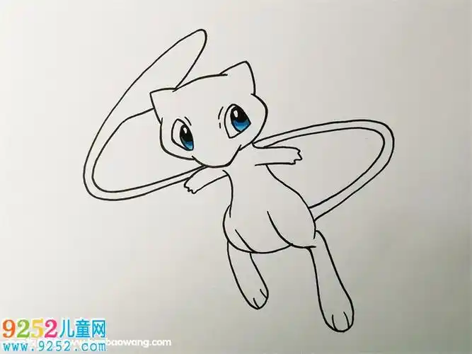 神奇宝贝梦幻简笔画教程