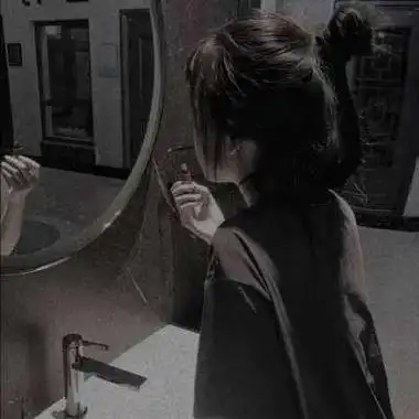 黑色系头像微丧女头