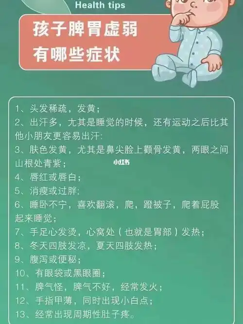 孩子脾胃虚弱有哪些症状