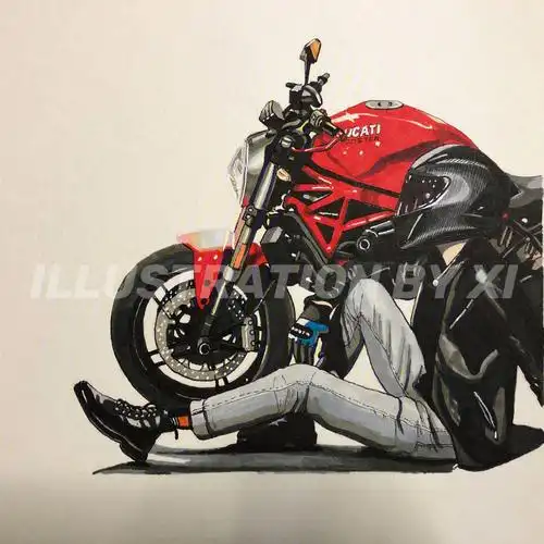 手绘杜卡迪ducati合集展示166