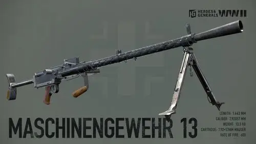 mg13 式德国马克沁重机枪利用这3 挺新增机枪帮你度过难关,勇夺胜利在