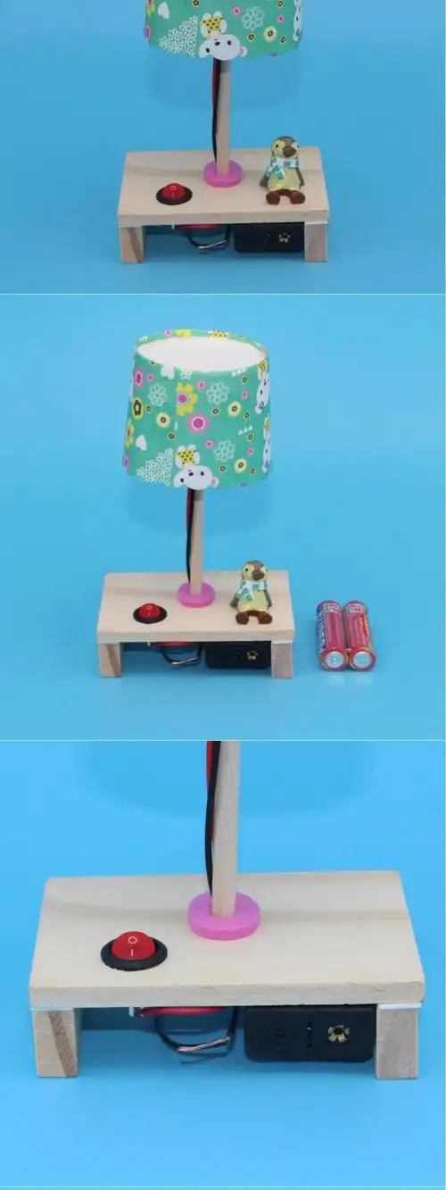 科技制作小发明通用技术作品创意台灯中小学作业手工diy科学材料
