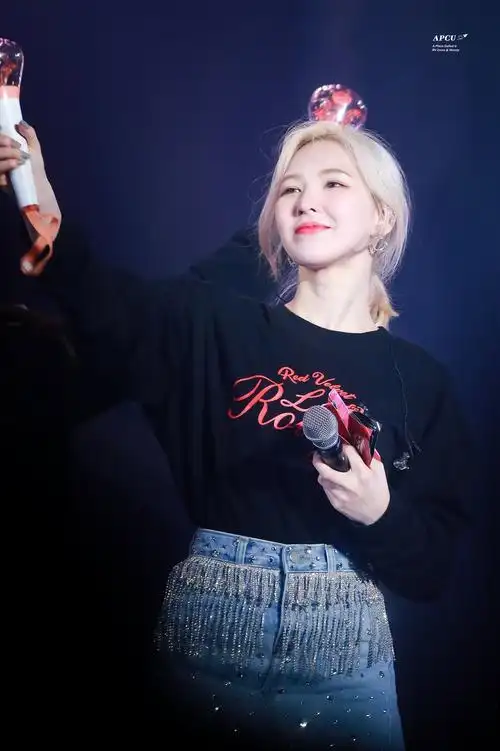 wendy孙胜完给redvelvet演唱会工作人员送礼物尽管她还在恢复中