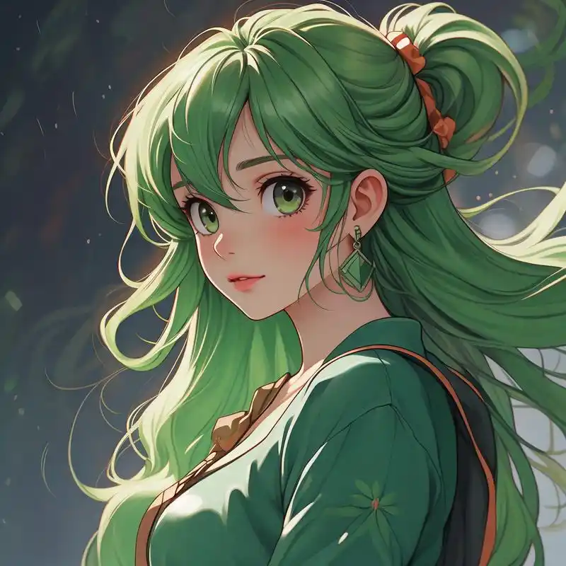 女生头像动漫💚绿色系来啦