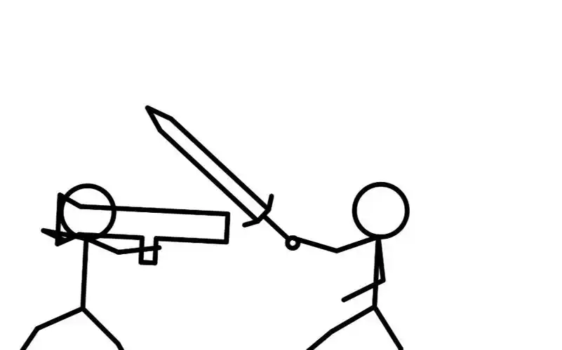 火柴人格斗(第一次制作,而且还超短,请见谅)