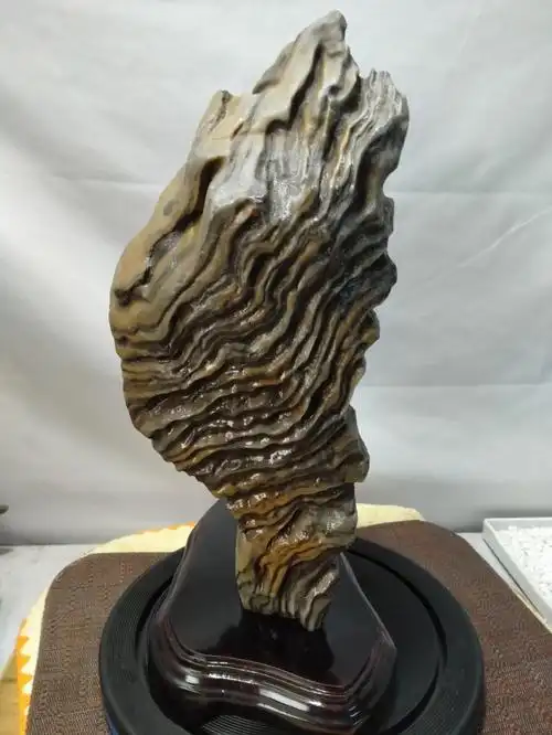 冰川石水冲石长白山松花石产地天然奇石摆件