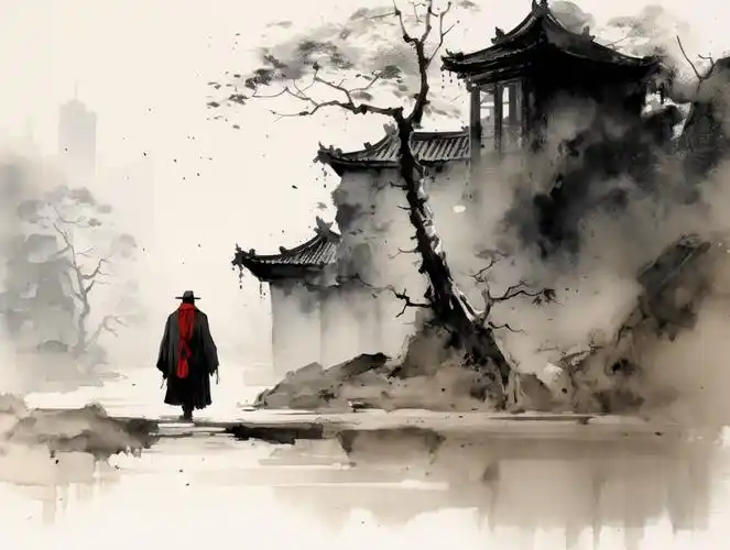 midjourney简墨国风,只需要6个词!