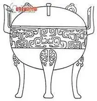 青铜鼎简笔画教程