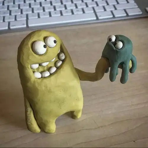 粘土艺术荟 | 这个怪物超可爱_-richwebber