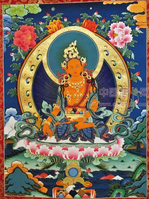 财源佛母唐卡_唐卡网