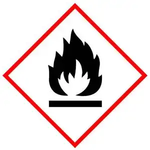 易燃符号标志照片