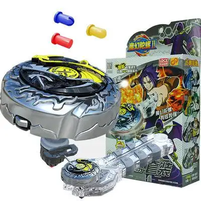 魔幻陀螺2代梦幻儿童玩具套装 黑镰魔将拉线男孩户外游戏