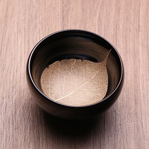 齐百年 非遗大师周世义木叶盏建盏主人杯茶杯茶盏全手工天目曜变茶器