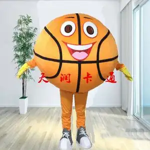 定做篮球卡通人偶服装足球动漫人物头套露脸圆球人穿玩偶服地球仪