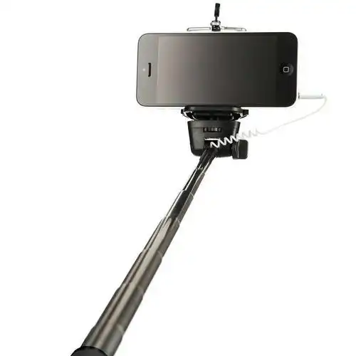 uker 线控手机自拍杆 自拍神器 无蓝牙便携手持 适用苹果iphone4/5s/6