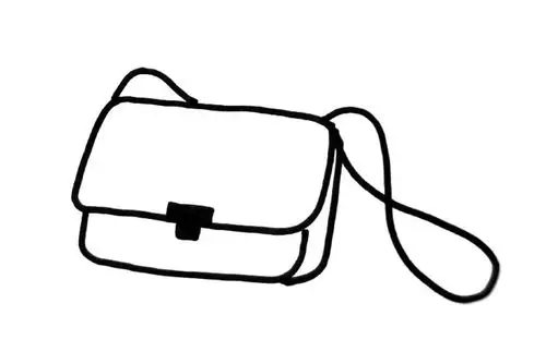 一组漂亮的女包包简单简笔画