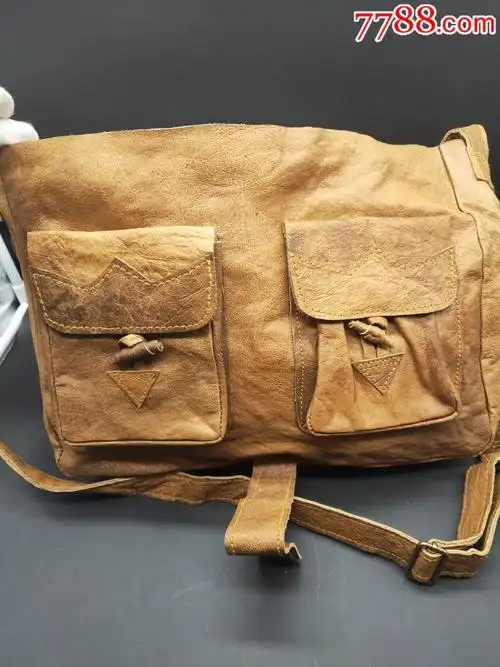 纯手工骆驼皮男士休闲包