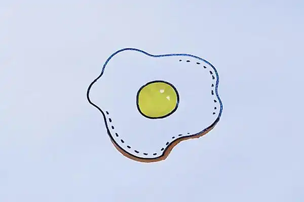 煎蛋简笔画