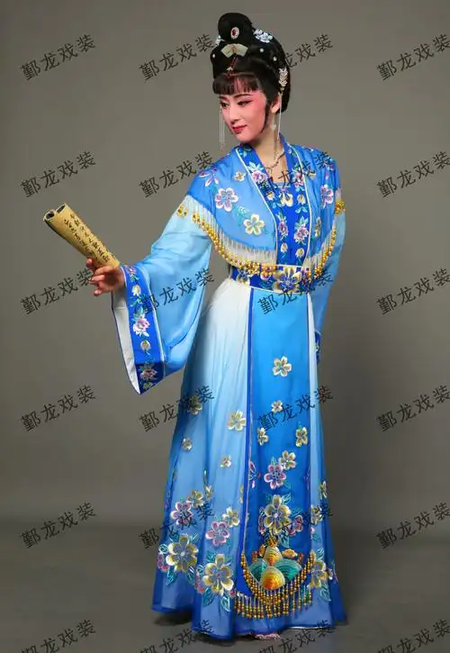 花旦新款戏曲舞台演出服越剧黄梅戏夫人梨花玉蜻蜓民族服装