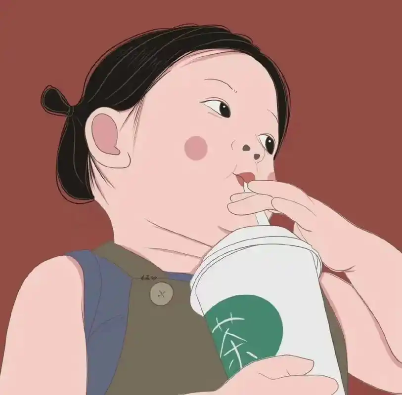 没有文案#发一组自拍#治愈系 #卡通头像 #漫画女孩 - 抖音