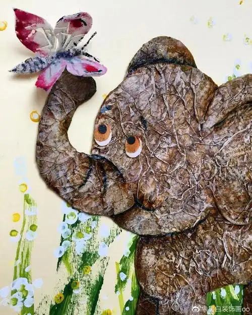 综合材料儿童画#儿童画教程#儿童创意美术超话#绘画素材##少儿美术