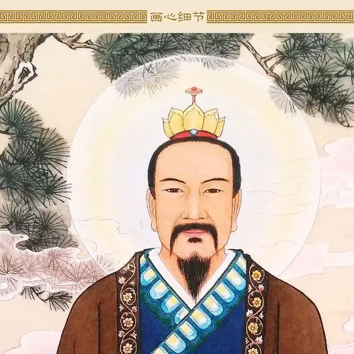 全真长春真人丘处机祖师神像真道教派画像卷轴国画