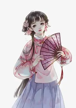 汉服女素材_汉服女图片元素-觅元素