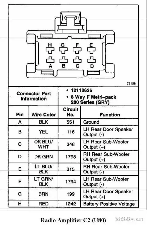 bose汽车功放接线图