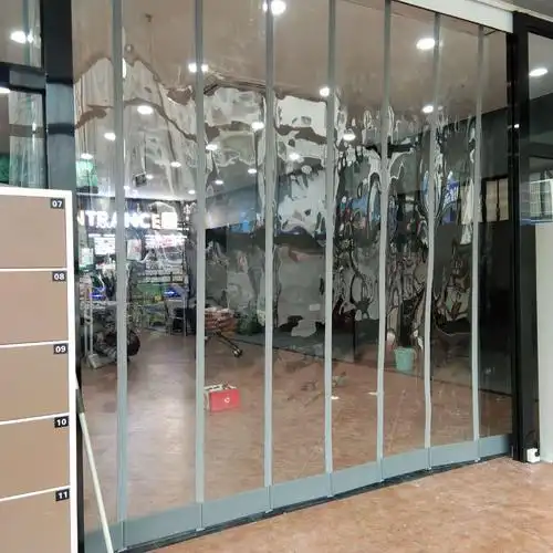 南通空调门帘此贴对吸夏季隔断帘透明塑料pvc软门帘挡风磁帘自吸家用