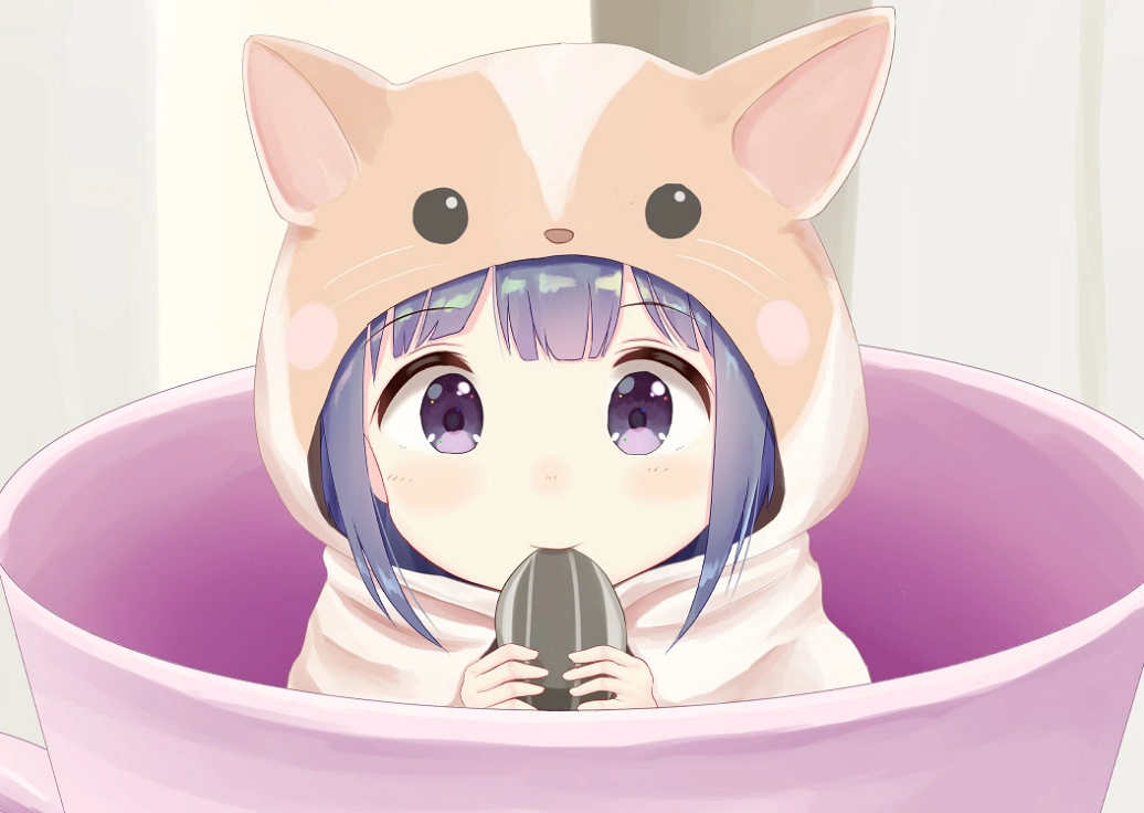 二次元动漫美少女壁纸:呆萌萝莉双马尾,总有一张戳中你的心!