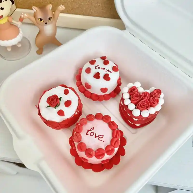 玫瑰系列粘土小蛋糕