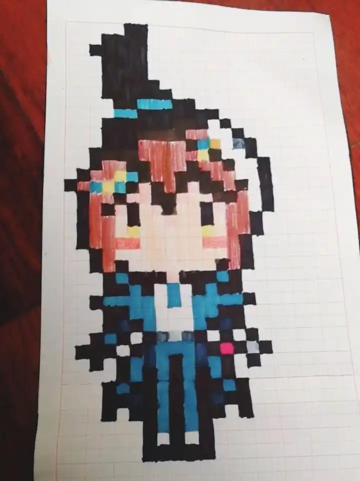 第五人格杰克像素画,画得不好,你们别喷.现在重点来了,哪就是:1.