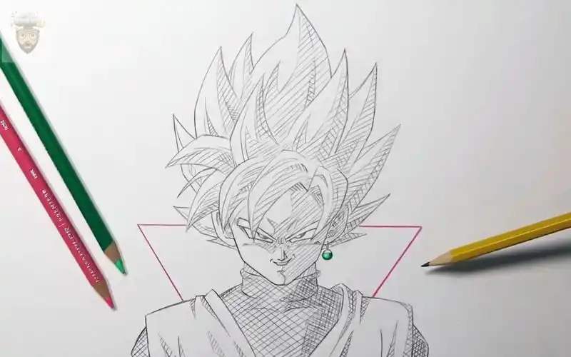 如何绘制 超级赛亚人玫瑰 - 素描教程!